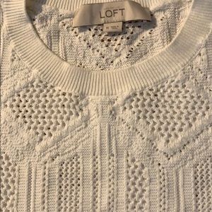 Loft white sweater